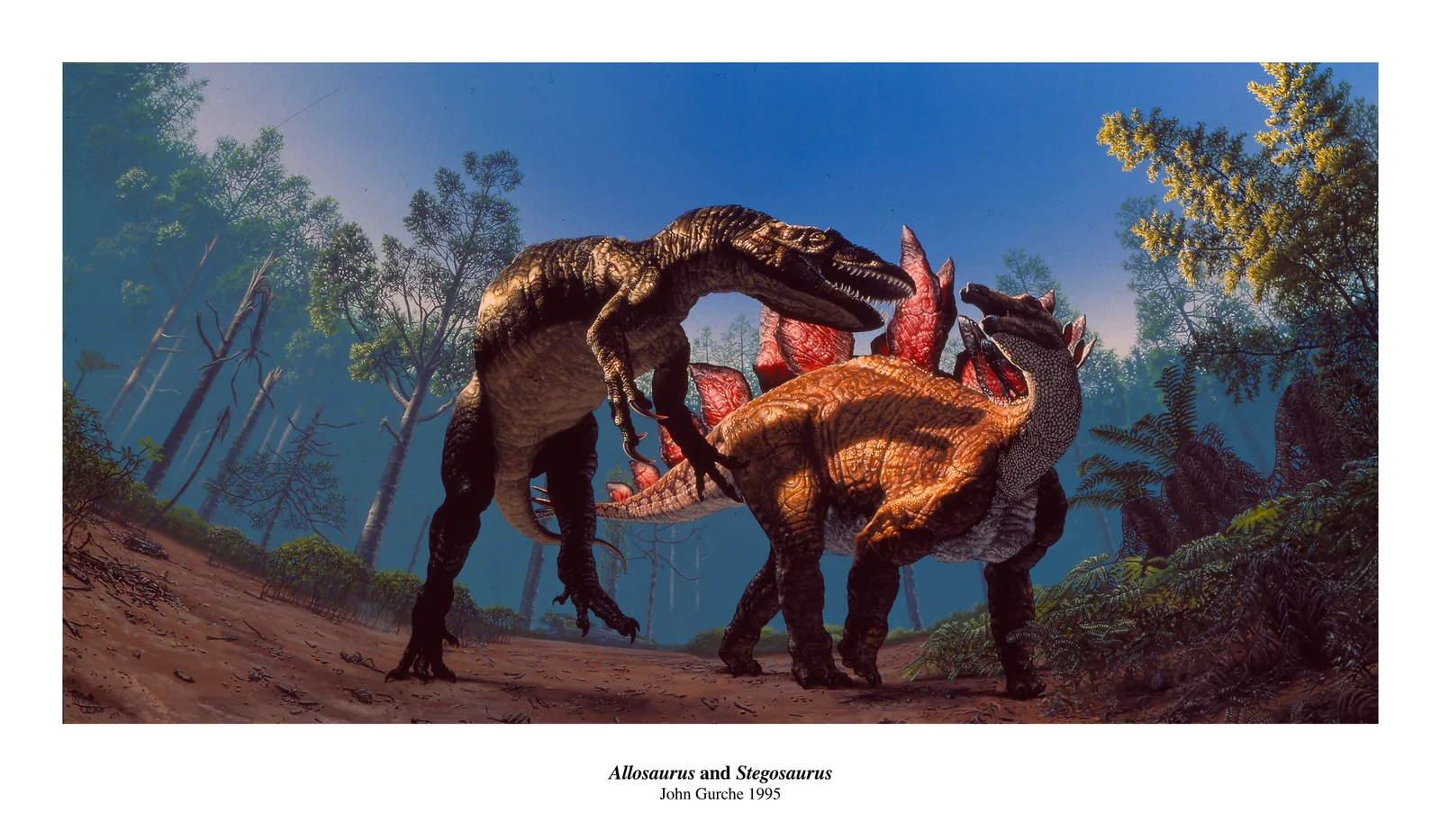 The printed sheet, showing the full poster with its border and caption.